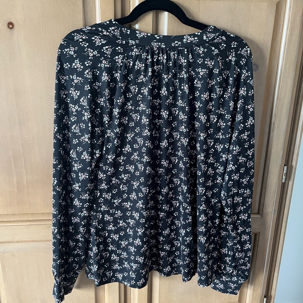 Floral Black Women's Top
